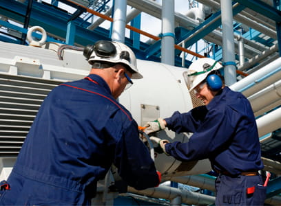 Hombres trabajando